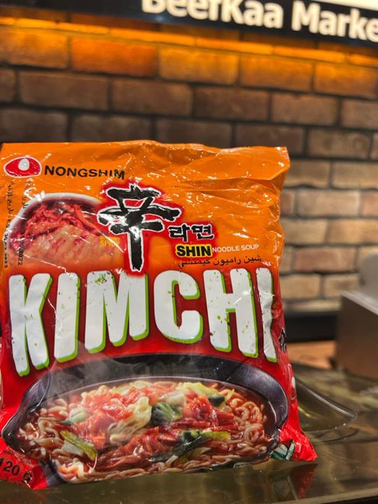 نودل شین رامیون کیمچی نانگشیم Shin Kimchi وزن 120 گرم